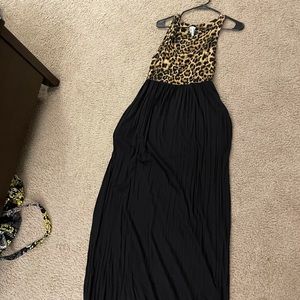 Cheetah maxi dress